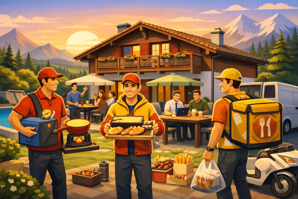 Image de la Prestation du service de livraison de repas de location maison vacances