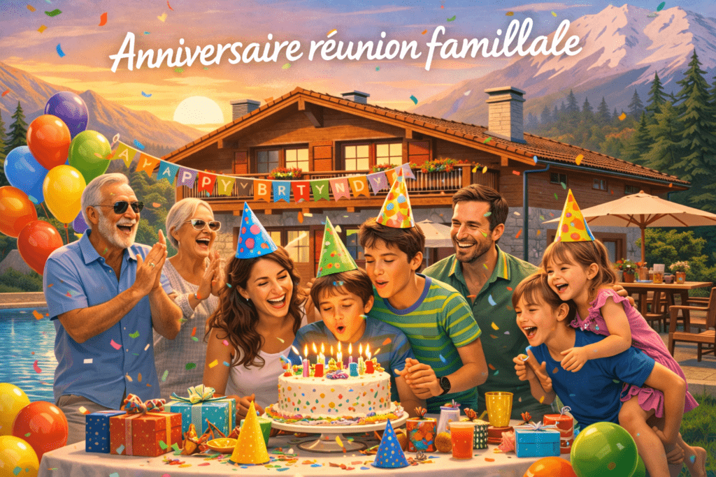 réunion familiale anniversaire llocation-maison-vacance-gruyere-suisse