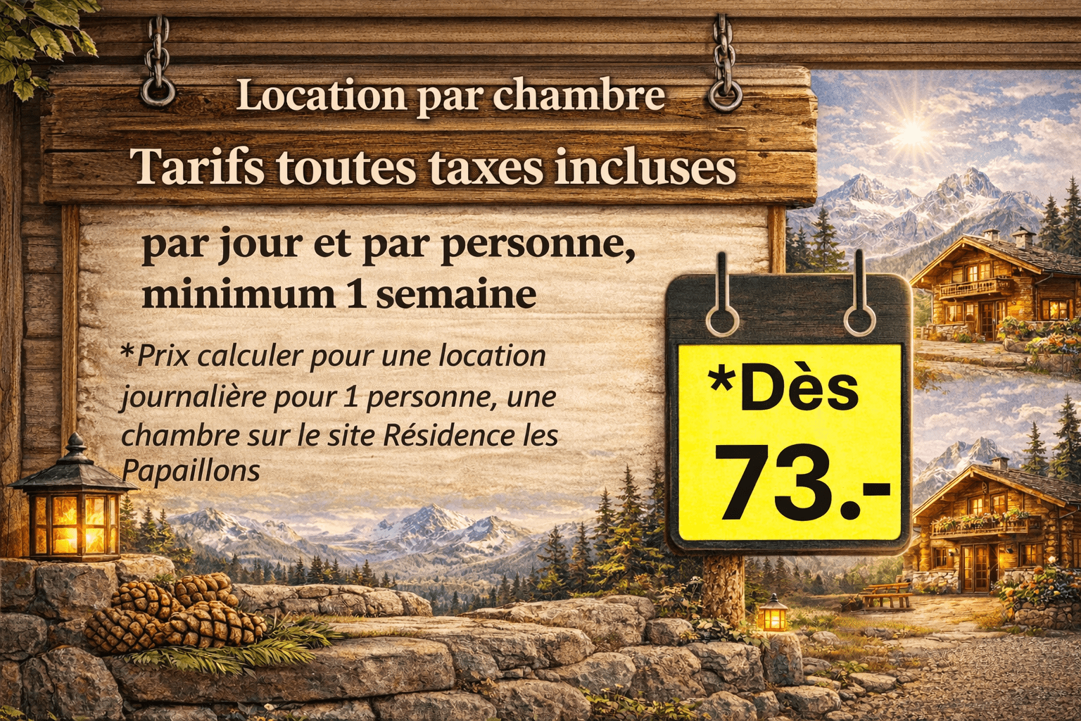 affiche location par chambre télétravail tarifs location maison vacances