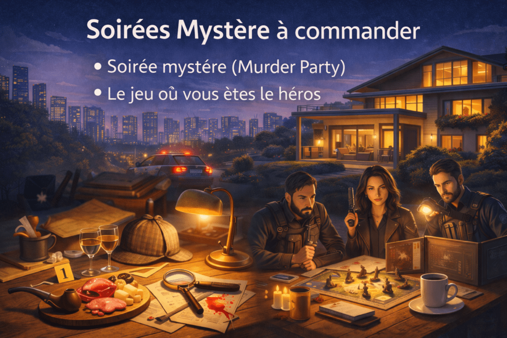 image qui décrit les informations de la soirée Mystère spéciale lors de la location maison vacances