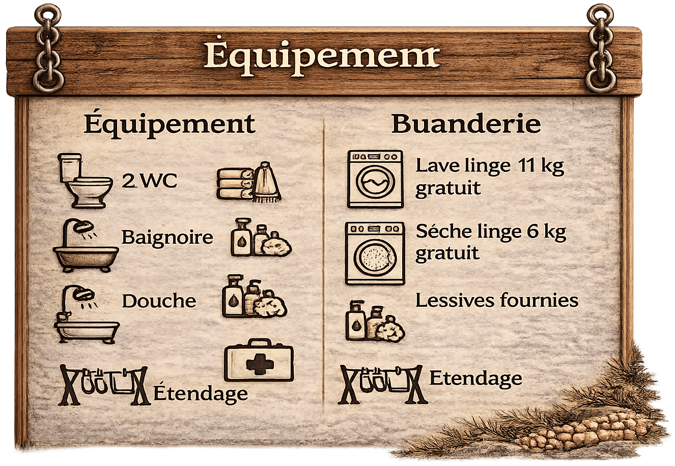 affiche de l'équipement wc