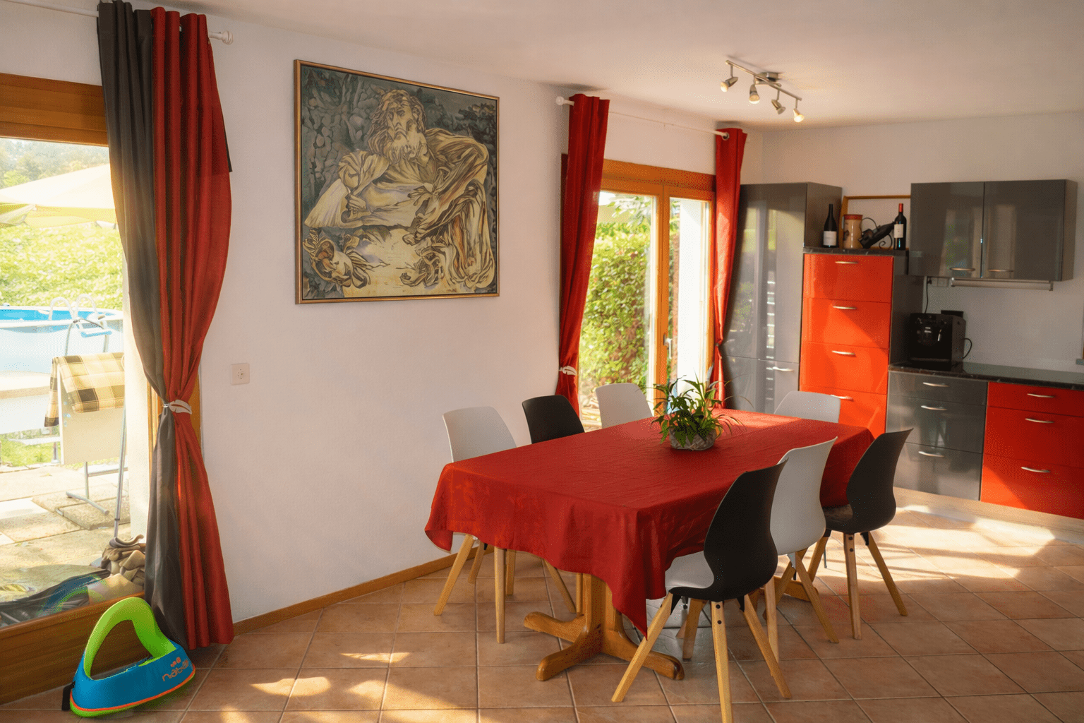 salle a manger maison vacances gruyère