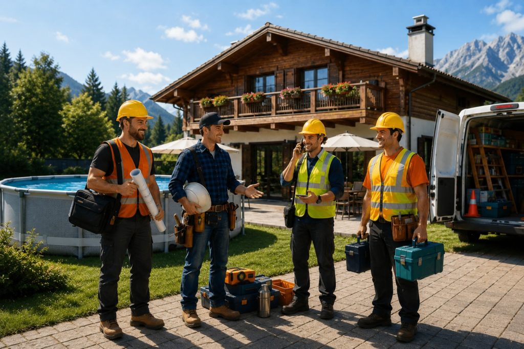 Image d'ouvrier détaché pour la location de la maison de vacances en Gruyère pour 10 personnes