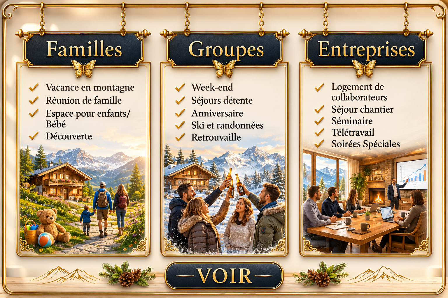 Affiche pour quoi peux réserver location-maison-vacance-gruyere-suisse