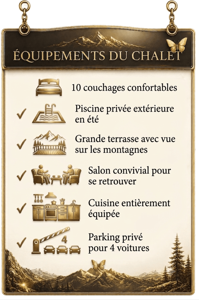 équipement de la maison de vacances