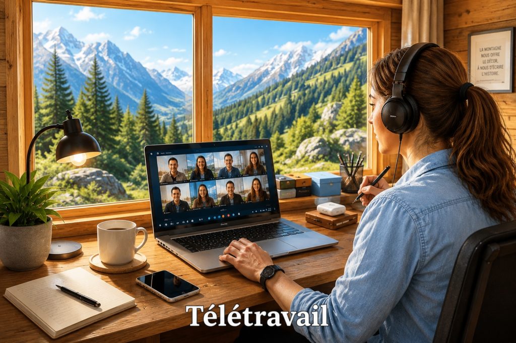 télétravail pour la location de la maison de vacances en Gruyère pour 10 personnes