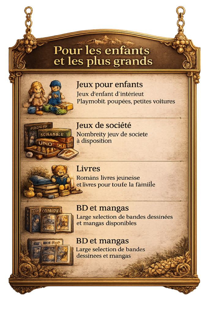 Jeux pour enfants pour la location de la maison de vacances en Gruyère pour 10 personnes