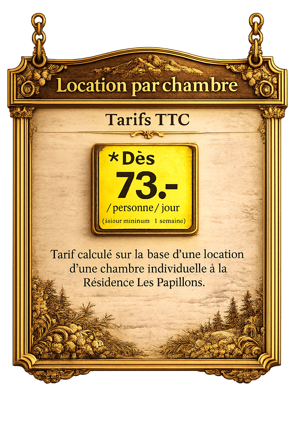 affiche location par chambre télétravail tarifs location maison vacances