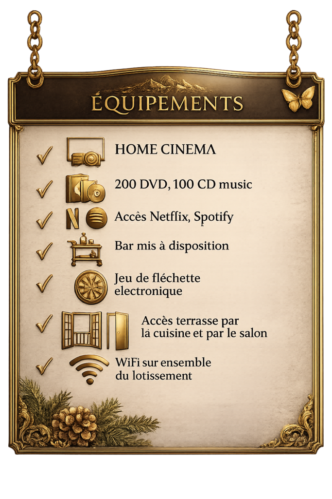 Affiche avec logo équipement