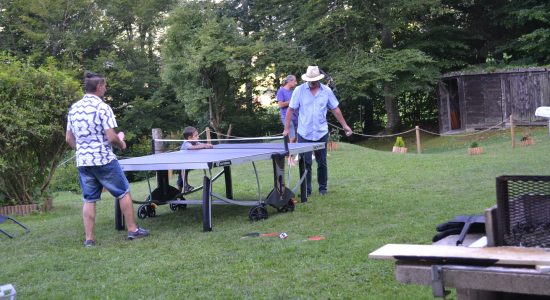 Loisir sur place ping pong  résidence les papaillons Gruyere Fribourg Suisse