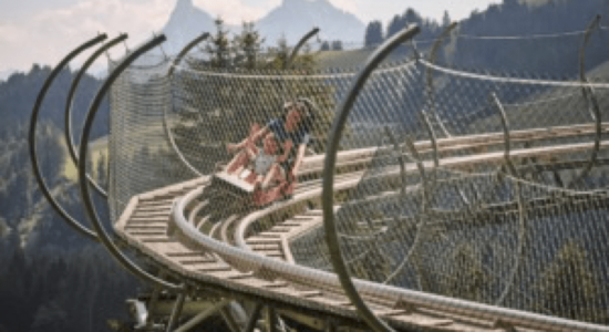 moleson devalkart pour enfant loisir résidence les Papaillons Gruyere Fribourg Suisse